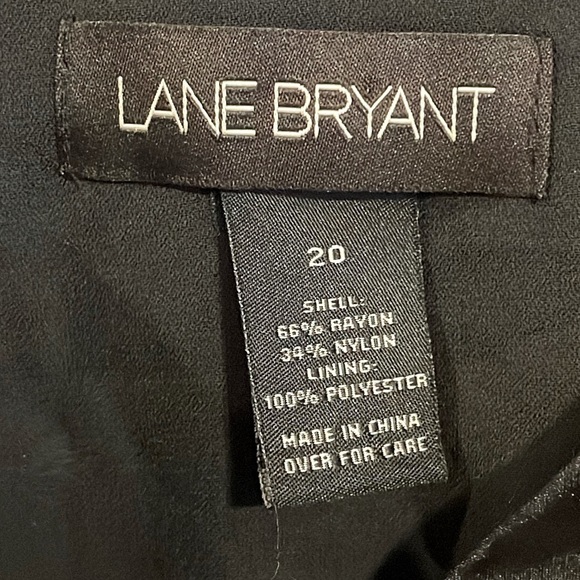 Lane Bryant Women Tank Top Size 20 Black Velvet & Satin Whimsigoth Balletcore - Picture 5 of 11